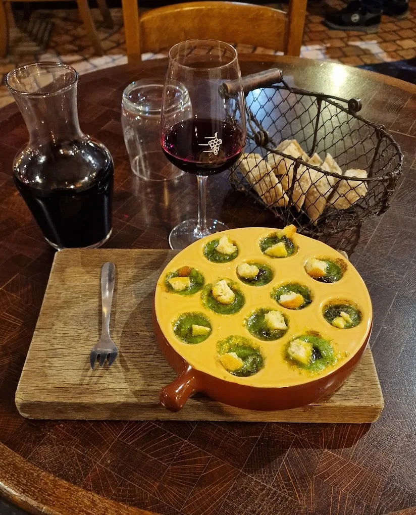 Escargots et vin d'Alsace